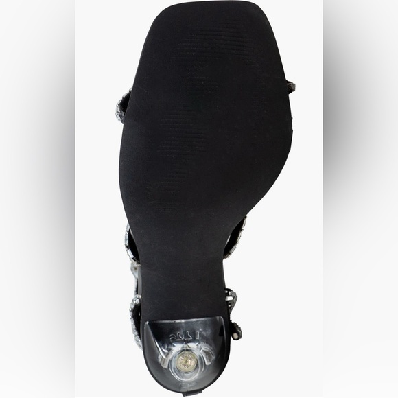 New! Chase & Chloe Elegant Black and Silver Women's Stilettos Size 9 - Picture 3 of 6